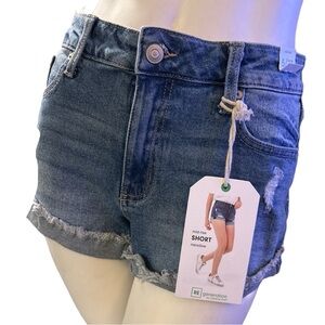 Regeneration by Celebrity Pink Meadow Mid-Rise Jeans Shorts, NWT, Size 31